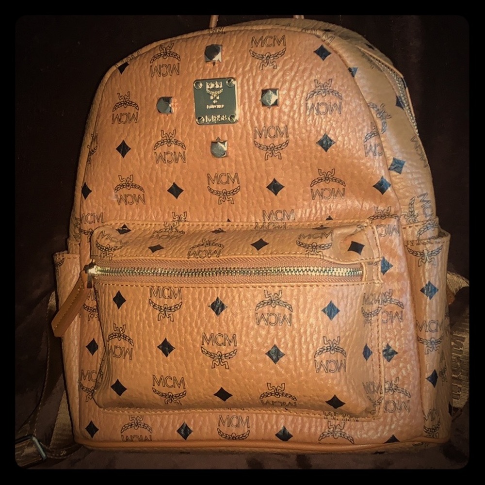 MCM Small Side Stud Backpack